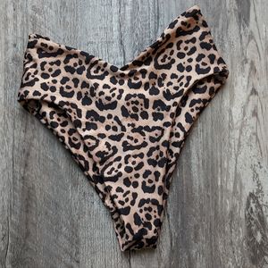 Skatie XS Bikini Bottoms High Waisted Cheetah